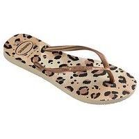 Havaianas  SLIM ANIMALS  women's Flip flops / Sandals (Shoes) in Beige