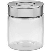 Tramontina Storage jar, diameter 10 cm, 0.7 l, stainless steel lid, glass, transparent, 61227-020, 0.7 litres