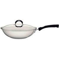 Tramontina Stainless Steel Wok With Glass Lid 28Cm (3.3L)