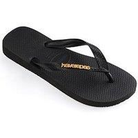 Havaianas Logo Metallic, Women’s Flip Flops, Black (Black/Black 1069), 2.5 UK (37/38 EU)
