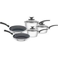 Tramontina 5-Piece Stainless Steel Saucepan and Frying Pan Set