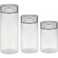 Tramontina 3 Pcs. Glass Canister Set With Airtight Seal