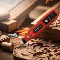2025 New Engraving Pen Mini Cordless Drill Grinding Accessories Set Woodworking Engraving Pen USB
