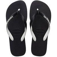 Havaianas Unisex/'s Top Mix Flip Flops, Black/Black, 9/10