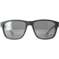 Armani Exchange Sunglasses AX4135S 81806G Matte Grey Grey Mirror Silver