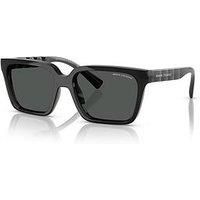 ARMANI EXCHANGE AX4147S 835687 Shiny Transp Grey Dk Grey 56 mm Men's Sunglasses