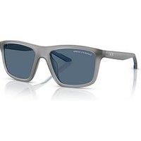 Armani Exchange 0Ax4149Su Square Sunglasses-Grey