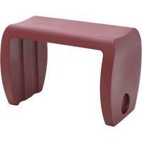 Tramontina Vira Polyethylene Side Table/Stool (Burgundy)