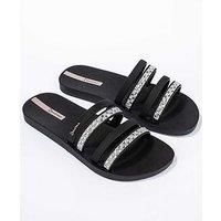 Ipanema Women/'s Chic Slide Fem Sandal, Black/White, 2/3 UK