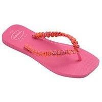 Havaianas Slim Square Boho Flip Flop - Pink Flux