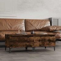 Berkfield Home Side Tables 2 pcs Smoked Oak 50x46x35 cm Engineered Wood in Brown | Size: 50 x 46 x 35 cm