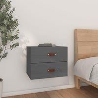 Wall-mounted Bedside Cabinet Grey 50x36x40 cm