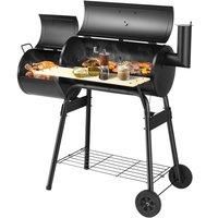 Outdoor BBQ Charcoal Grill Backyard Meat Cooker Smoker Patio Steel Barbecue Pit