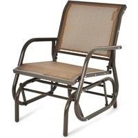 Swing Glider Chair Outdoor Rocking Chair Single Glider Patio Chair