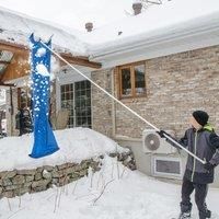 170-750CM Snow Roof Rake Adjustable Snow Cleaning Tool Lightweight Roof Rake