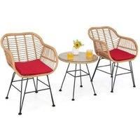 3 Pieces Patio Bistro Set