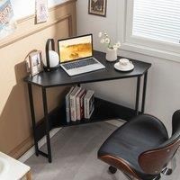 Corner Desk Triangle Computer Desk Laptop Desk w/ Power Outlet
