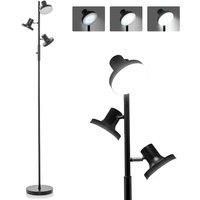 3-Light Modern Floor Lamp Freestanding Tree Lamp w/ 3 Angle Adjustable LED Light