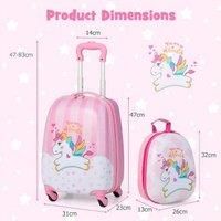 2Pcs Kids On Traveling Suitcase