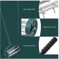 Heavy Duty Rolling Grass Lawn Garden Aerator