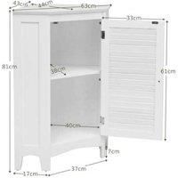 Bathroom Cabinet With Shutter Door And Adjustable Shelf