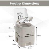 Camping Leak-Proof Commode