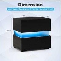 Bedside Table Led Nightstand