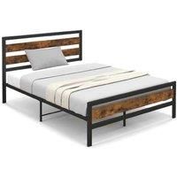 Double Size Bed Frame With Rustic