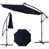 303 Cm Solar-Powered Offset Umbrella