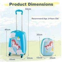 Kids Suitcase Backpack Luggage Set School Travel Lightweight