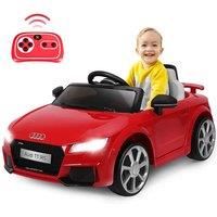 Gymax Kids Ride On Electric Car Toy With High/Low Speed Music Remote control in Red