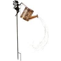 Solar Powered Fairy And Watering Can Garden Light