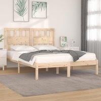 Bed Frame Solid Wood Pine 200x200 cm