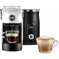 Lavazza, A Modo Mio Jolie & Milk Coffee Machine, Coffee Capsule Machine with Integrated Milk Frother and Removable Grid, Compatible with A Modo Mio Coffee Pods, 1250 W, 220–240 V, 50–60 Hz, White