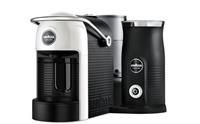 Lavazza, A Modo Mio Jolie & Milk EVO Coffee Machine Made from 33% Recycled Plastic, with Integrated Milk Frother and Removable Grid, Compatible with A Modo Mio Pods, 1250 W, 220–240 V, 50–60 Hz, White