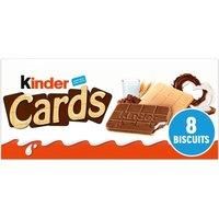 Kinder Cards Cocoa and Milk Wafers 8 x 12.8g (102.4g)