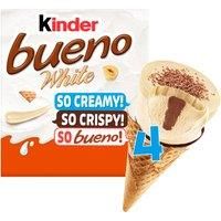 Kinder Bueno White Ice Cream Cones 4x90ml