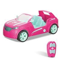 Mondo 63647 Motors-Mattel RC Cruiser Car for Barbie Kids-Four Seater SUV-Realistic Details-Pink-63647, Pink