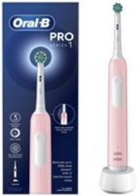 Oral-B Pro 1 Electric Toothbrush With 3D Cleaning, Gifts For Women / Men, 1 Toothbrush Head, Gum Pressure Control, 2 Pin UK Plug, Pink