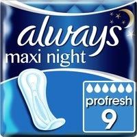 Always Maxi Night - 9 Pack Incontinence Protection