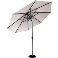 Garden Must Haves Elizabeth 2.2m Parasol (base not included) - Mouse Grey