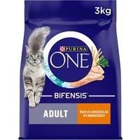 Purina ONE Adult Chicken & Whole Grains Dry Cat Food - 3kg