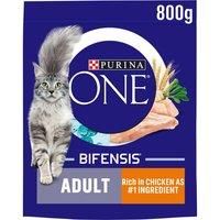 Purina ONE Adult Dry Cat Food Chicken & Wholegrains 800g