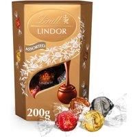 Lindt Lindor Assorted Chocolate Truffles Box - Approximately 16 Balls, 200g - The Perfect Gift - Assortment of Milk, White, Extra Dark & Hazelnut Chocolate Balls with Smooth Melting Filling, Pack of 2