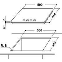 Whirlpool GMA6422/IX (integrated hob)