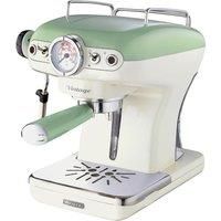 Ariete Retro Style Espresso Machine & Built In Milk Frother, Green