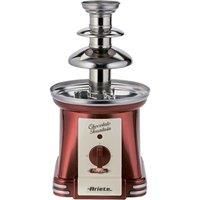 Ariete 2962 Party Time Chocolate Fountain, Vintage Style, Ideal for Fruits, Marshmallows, Biscuits & more, Stainless Steel, Red