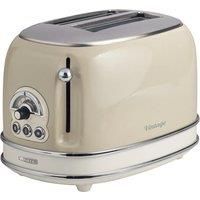 Ariete Retro Style 2 Slice Toaster, Vintage Design, Beige