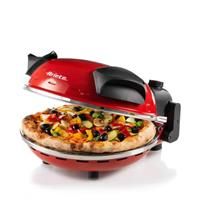 Ariete 909 Fast and Compact Pizza Making Machine for Both Fresh and Frozen Pizzas, Forno Pizza da Gennaro equipped with a Timer and 5 Temp Levels, 1200 watts (Red)