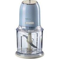 Ariete 438/05 Vintage Mini Chopper, 400W, 600ml Graduated Beaker, 2 Speeds, Stainless Steel Blades, Blue